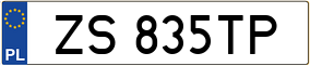 Truck License Plate